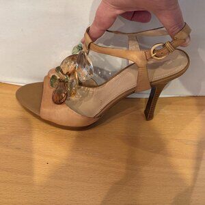 Tahari Treble Jeweled Heels - sz 8.5